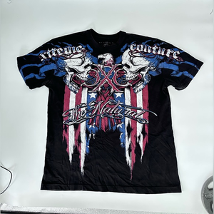 Extreme culture, black T-shirt extra‎ large, skulk print I love her